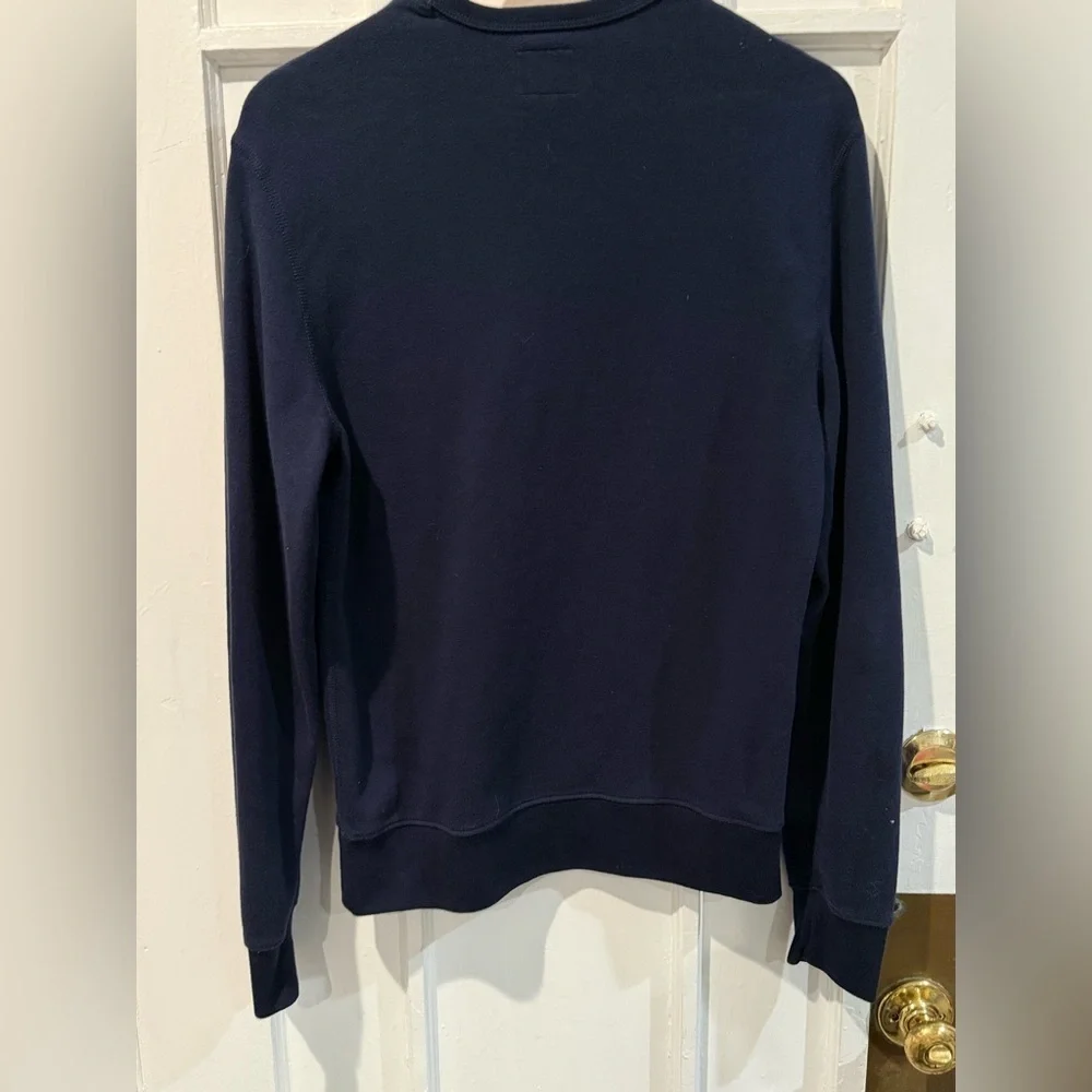 J. Crew Men's Deep Blue Crewneck Sweater